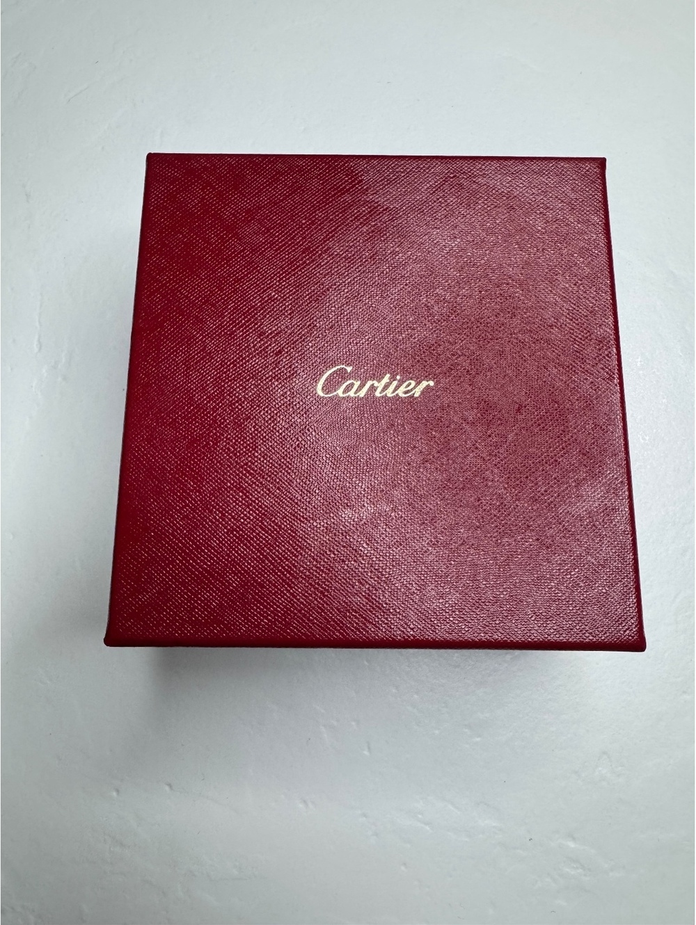 Cartier Red Jewelry Box with Outer Packaging and Instructions